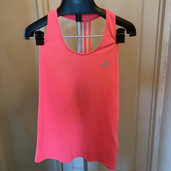 Adidas Salmon Colored  Workout Top - Picture 1 of 3
